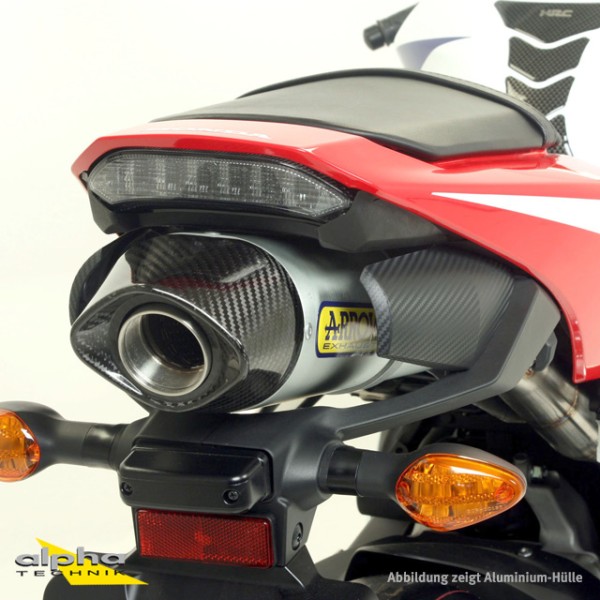 ARROW Auspuff INDY RACE für Honda CBR600RR 2013-2016, Aluminium schwarz (Nur mit ARROW Zwischenrohr)