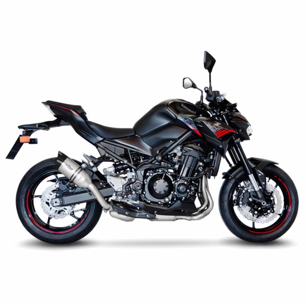 LeoVince exhaust system LV Pro for Kawasaki Z 900, titanium silver, slip on, E-certificate