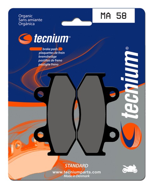 Tecnium Street Organic Brake Pads - MA58