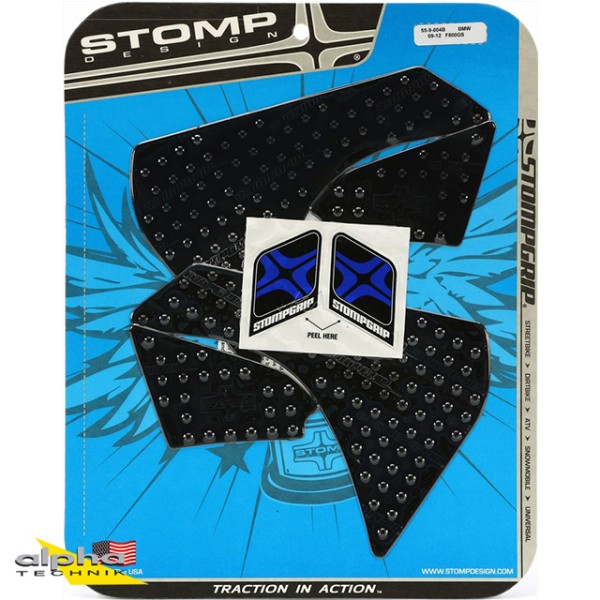 Stompgrip schwarz, Volcano, für BMW F800GS, 2009-2012