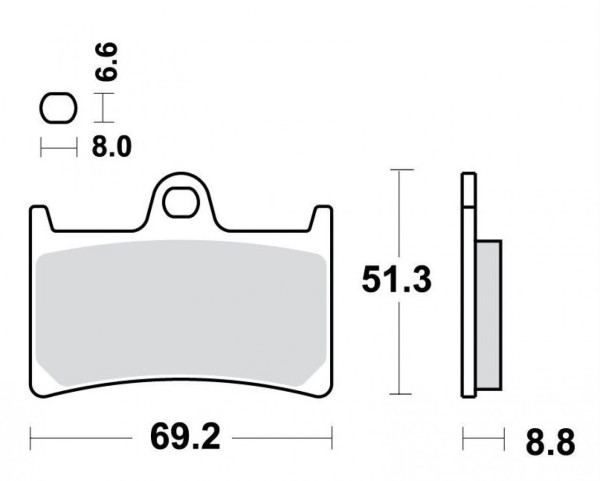TRW Front brake pad set, sintered metal, with ABE, MCB611SRT