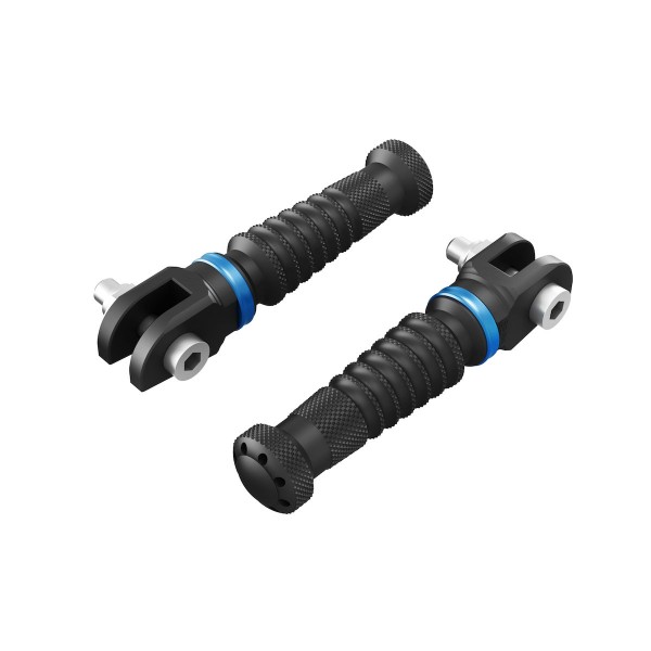 Custom footrests blue for the rider Original Yamaha