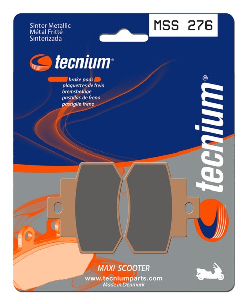 Tecnium Maxi Scooter sintered metal brake pads - MSS276
