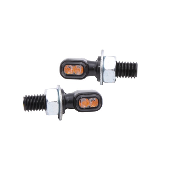 HIGHSIDER Smart Vision-TS LED turn signal housing black / lens smoke gray (pair), front & rear