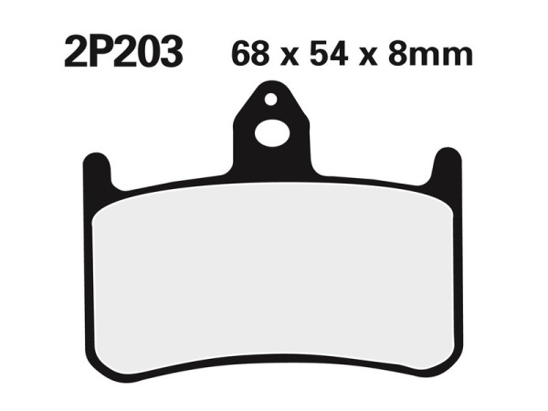 NISSIN Street semi-metallic brake pads - 2P-203NS