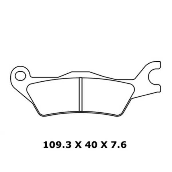 CL Brakes Street sintered metal brake pads - 1258A3+