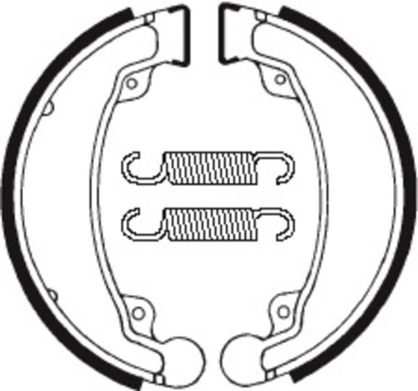 Tecnium Scooter/Street/ATV Organic brake shoes - BA069