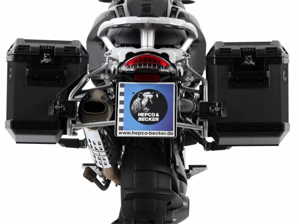 Case carrier set Cutout carrier incl. case set Xplorer Cutout black for BMW R 1200 GS /Adventure (-13)