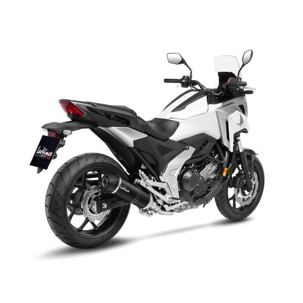 LeoVince exhaust system LV One Evo for Honda NC 750 XA, carbon, slip on, E-approval