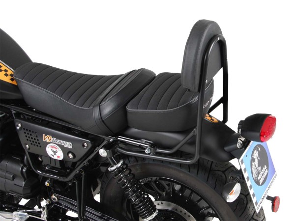 Sissybar black without luggage rack for Moto Guzzi V9 Bobber/Special Edition (21-) Hepco & Becker