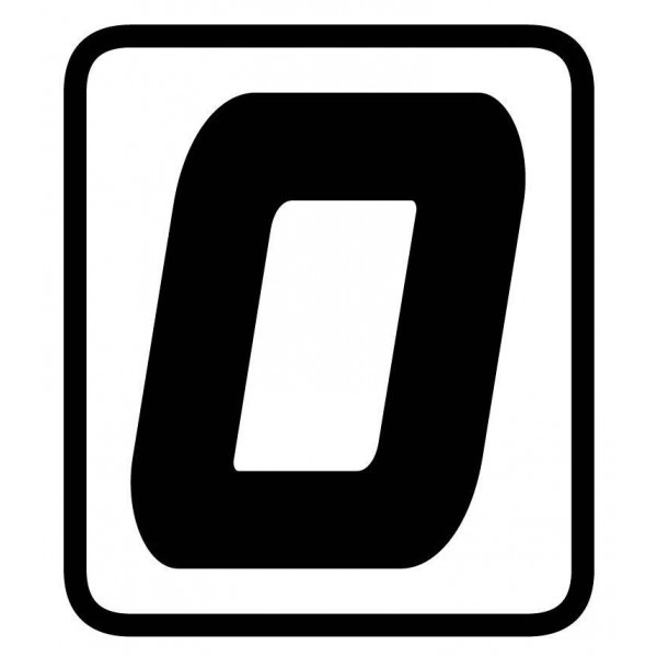 Start number sticker for number board