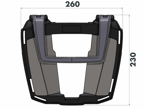 Easyrack top case carrier black for BMW R 1200 RT LC (14-18) Hepco & Becker