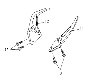 Assist Grip left (pillion grab handle) left Yamaha Tracer 700 (19-) Original Yamaha