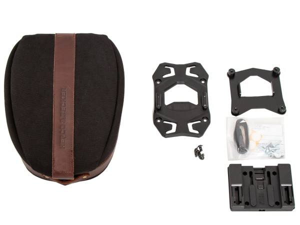 Legacy rear bag set black for mounting on Hepco & Becker Soloracks Hepco & Becker
