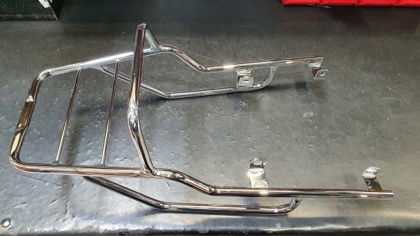 Tubular luggage rack top case carrier chrome for Honda GB 500 Clubman (1992) Hepco & Becker