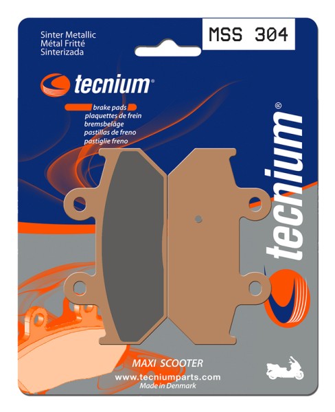 Tecnium Maxi Scooter sintered metal brake pads - MSS304