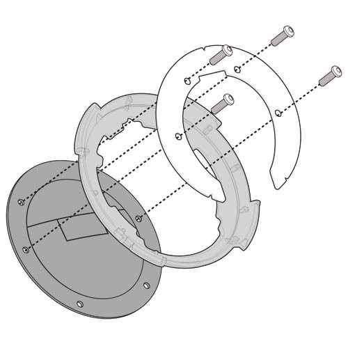 Tank mount for TANKLOCK tank bags for Honda Givi