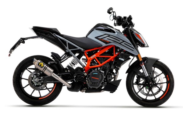 ARROW Auspuff GP2 Titan für KTM 125 Duke und KTM 390 Duke ab Modelljahr 2021-