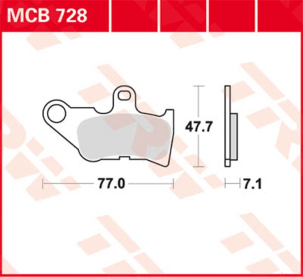 TRW Lucas brake pad MCB547