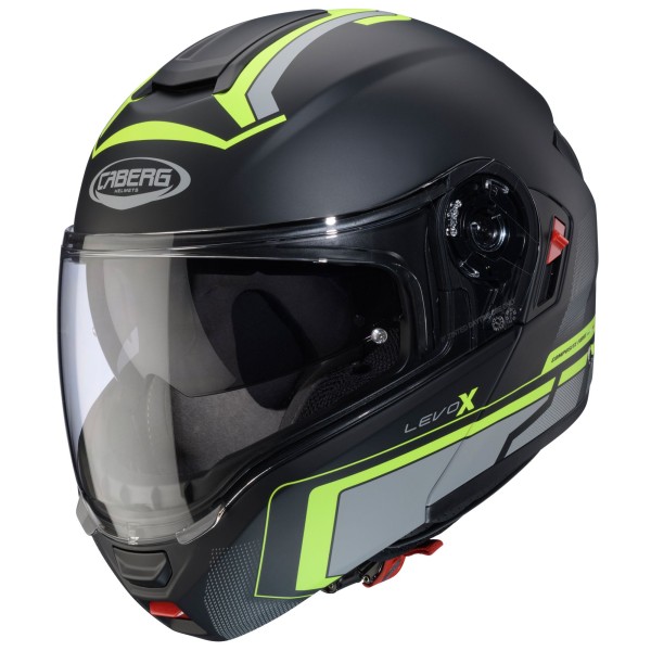 Caberg helmet Levo X Elite matt-black/anthracite-fluo-yellow