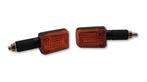 HIGHSIDER Smart Mini bulb blinker housing black / lens orange (pair), front & rear