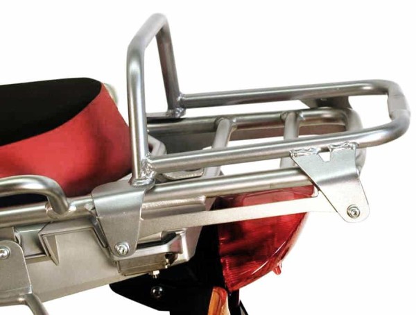 Tubular luggage rack top case carrier silver for BMW R 1200 GS Adventure (06-13) Hepco & Becker