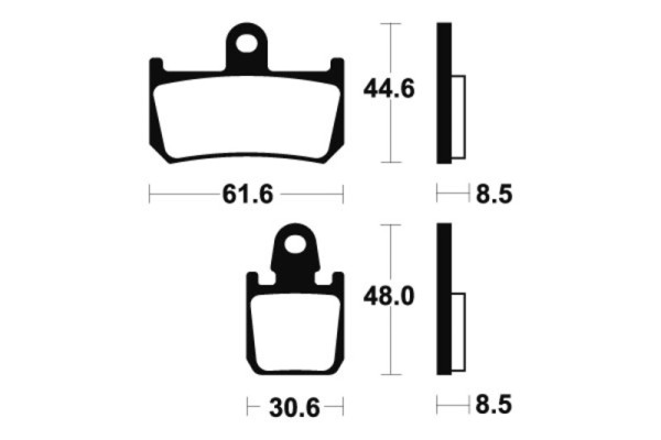 Tecnium brake pads MTR339 sintered metal