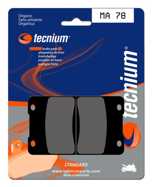 Tecnium Street Organic Brake Pads - MA78