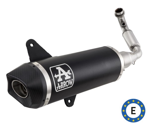Sport exhaust Arrow Urban with cat / carbon for Vespa GTS/GTS Super/GTV 300cc HPE (`20-) Euro 5
