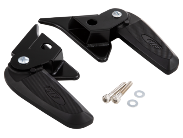 Footrests right and left for Vespa Primavera/Sprint 50-150cc 2T/4T AC, black/black
