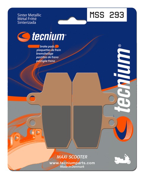 Tecnium Maxi Scooter sintered metal brake pads - MSS293