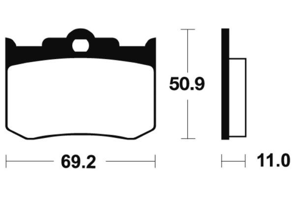 Tecnium Racing sintered metal carbon brake pads - MCR162