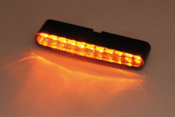 HIGHSIDER Pro Stripe LED indicator modules housing / lens smoke gray (pair), front & rear