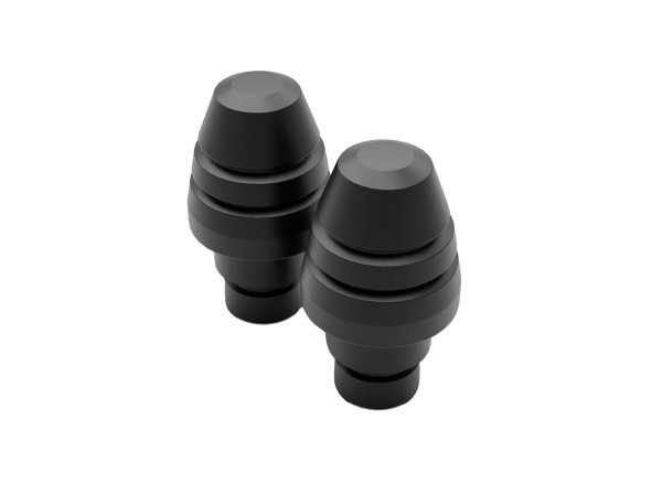 Handlebar end weight black aluminum for Aprilia RSV4 / Tuono V4 1100 (25-)