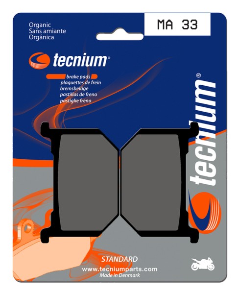 Tecnium Street Organic Brake Pads - MA33