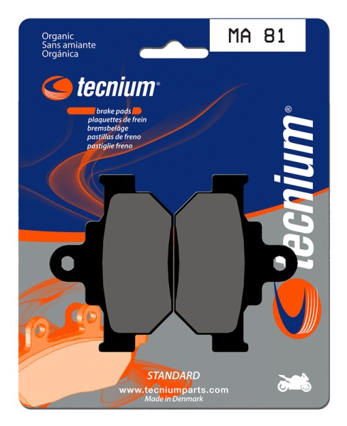 Tecnium Street Organic Brake Pads - MA81