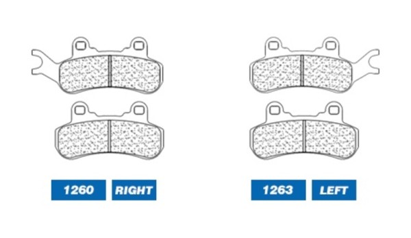 CL Brakes ATV sintered metal brake pads - 1260ATV1