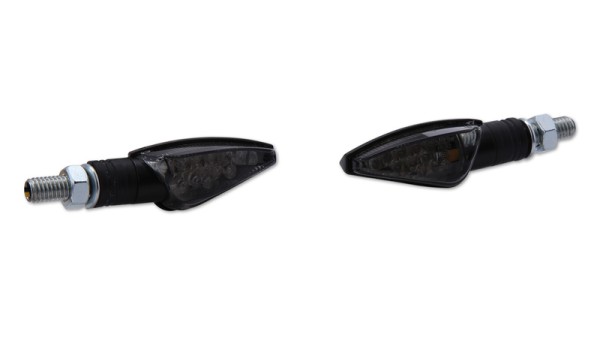 HIGHSIDER Smart Toledo LED blinker housing black / lens smoke gray (pair), front & rear