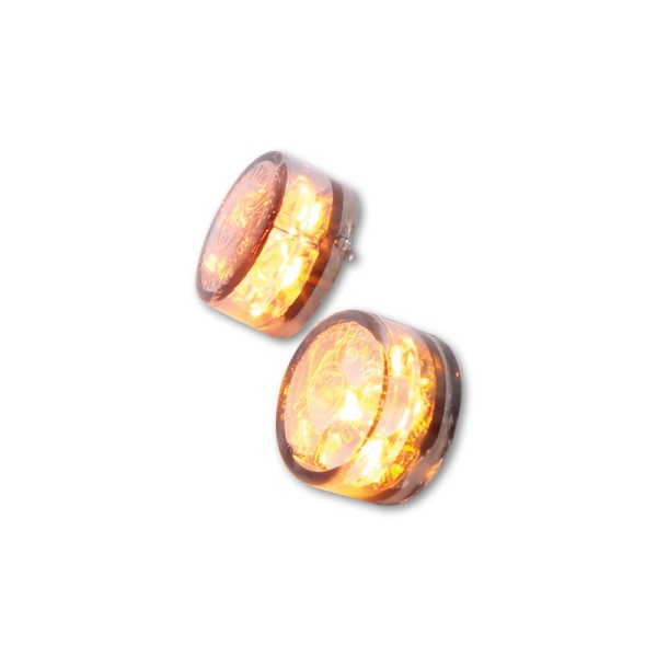 HIGHSIDER Smart Module Sixteen LED blinker module lens smoke gray (pair), front & rear