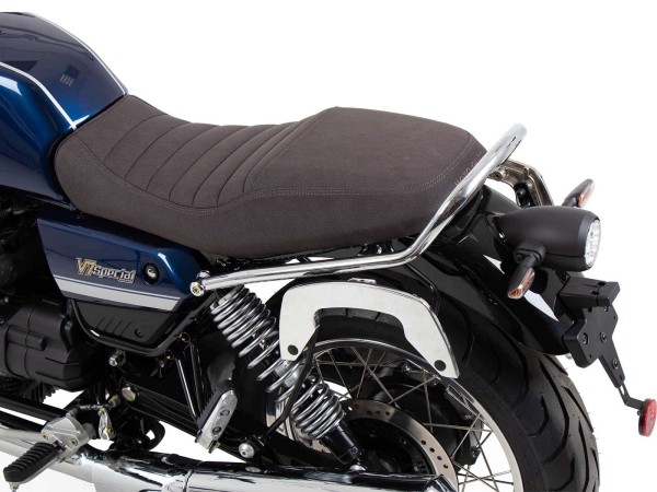C-Bow side carrier chrome for Moto Guzzi V7 850 Special/Stone/Centenario (21-24) Hepco & Becker