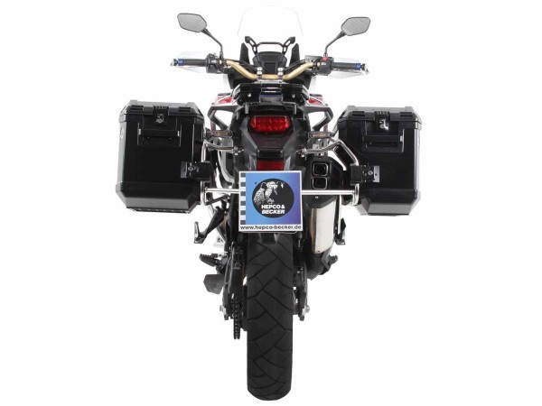 Xplorer cutout case black + cutout carrier for Honda CRF 1000 Africa Twin (16-17) Hepco & Becker
