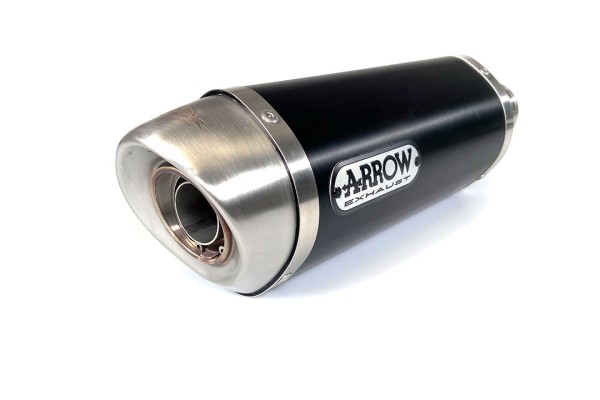ARROW Auspuff DARK THUNDER mit Edelstahl-Endkappe für KTM 125RC / 390RC / 125 DUKE / 390 DUKE 2017-2