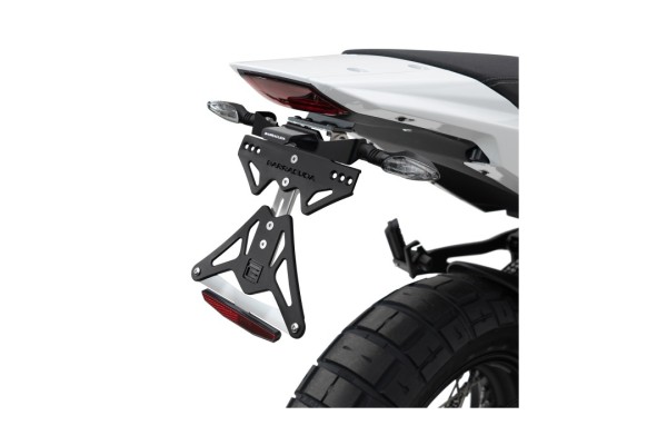 Barracuda Kennzeichenhalter für Moto Morini X-Cape 2021- zur Verwendung mit Originalblinkern