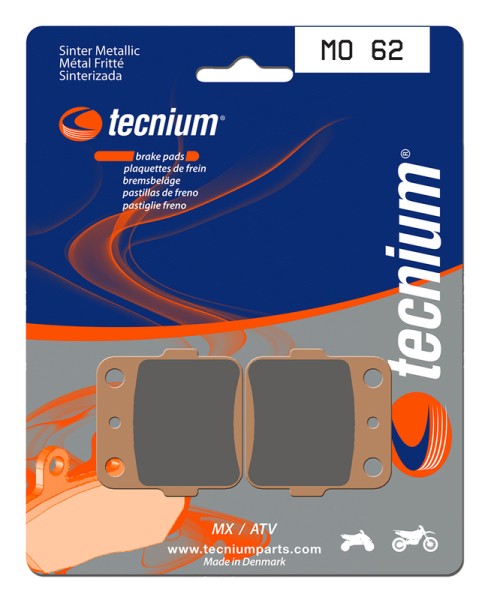 Tecnium MX/ATV sintered metal brake pads - MO62