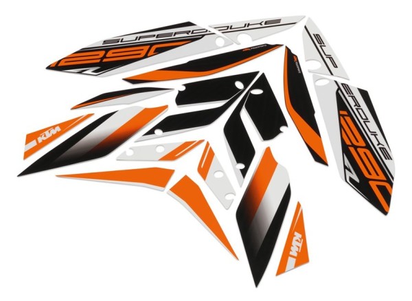 KTM Style graphic kit for 1290 Super Duke R (BJ 14 -19)