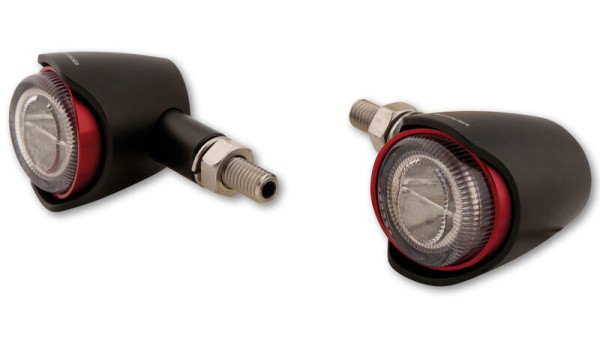 HIGHSIDER pro Akron-X LED rear light, brake light, blinker black/toned 3in1, E-approved (pair)