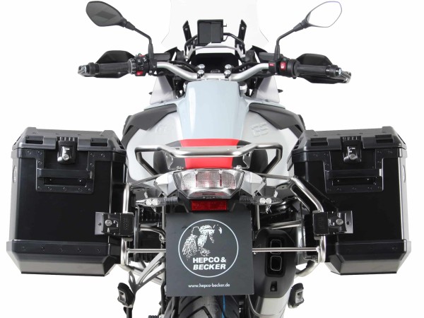 Case carrier set Cutout carrier incl. case set Xplorer Cutout black for BMW R 1250 GS Adventure