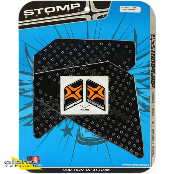 Stompgrip schwarz, Volcano, für verschiedene Honda, KTM, Suzuki, Triumph und Yamaha Modelle (siehe V