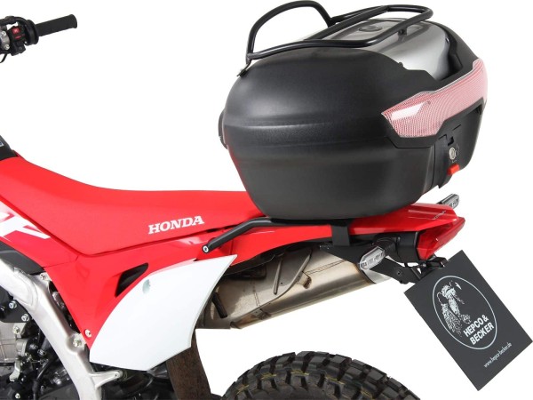 Topcase carrier black incl. Journey Topcases 40 black/silver for Honda CRF 450 L (19-21)