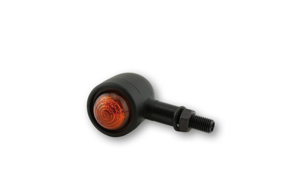 HIGHSIDER Smart Old School Type 1 bulb blinker housing black / lens orange (pair), front & hi